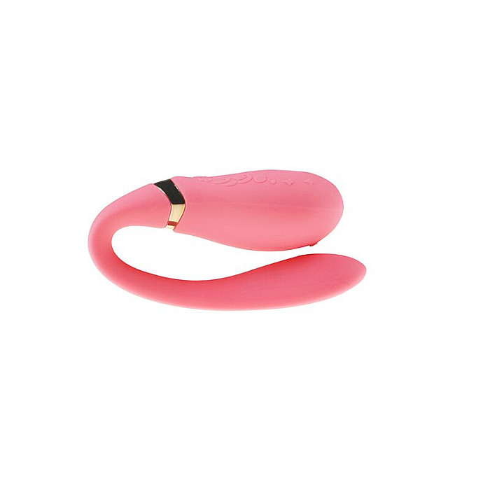 Смартвибратор для пар Zalo — Fanfan set Rouge Pink, пульт ДУ