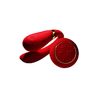 Смартвибратор для пар Zalo — Fanfan set Bright Red, пульт ДУ