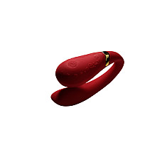 Смартвибратор для пар Zalo — Fanfan set Bright Red, пульт ДУ