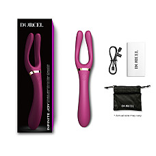 Вибратор-стимулятор Dorcel INFINITE JOY PLUM, многофункциональный, унисекс