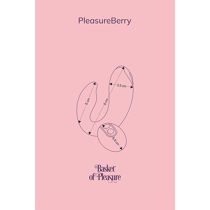 Вибратор для пар FairyGasm PleasureBerry blue, зарядный кейс, пульт ДУ