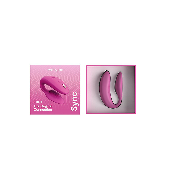 Смарт-вибратор для пар We-Vibe Sync 2 Rose, 10 виброрежимов, пульт ДУ