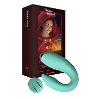 Вибратор для пар FairyGasm PleasureBerry green, зарядный кейс, пульт ДУ