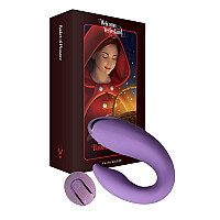Вибратор для пар FairyGasm PleasureBerry violet, зарядный кейс, пульт ДУ