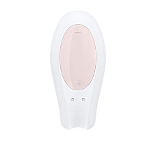 Смарт-вибратор для пар Satisfyer Double Joy White с широким клиторальным стимулятором