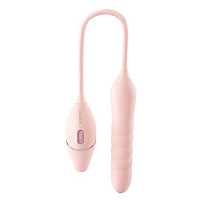 Пульсатор с вакуумным стимулятором KISSTOY Cathy III Pink, 5 режимов вакуума, 10 режимов пульсации