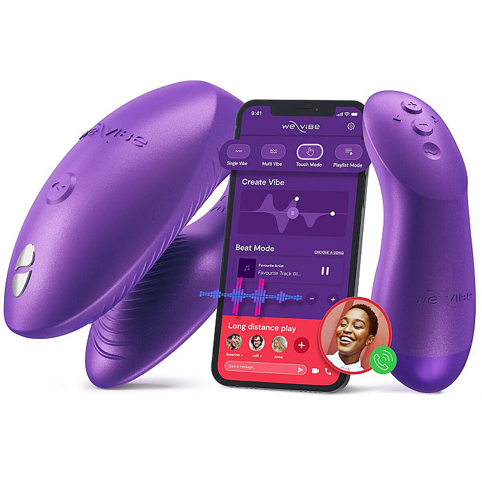 Смарт-вибратор для пар We-Vibe Chorus Pro Cosmic Purple