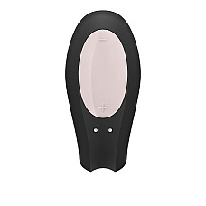 Смарт-вибратор для пар Satisfyer Double Joy Black с широким клиторальным стимулятором