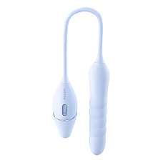 Пульсатор с вакуумным стимулятором KISSTOY Cathy III Light Blue, 5 режимов вакуума, 10 режимов пульсации
