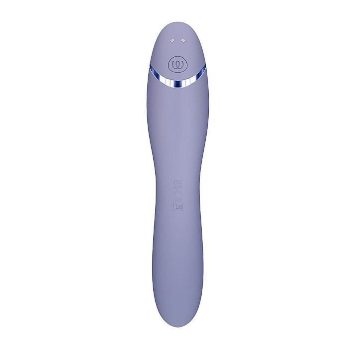 Вакуумный стимулятор для точки G и клитора с вибрацией Womanizer OG Lilac, 12 уровней, 3 режима