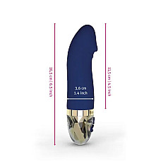 Вибратор Mystim Real Deal Neil Blue, мощный мотор, 8 режимов