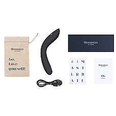 Вакуумный стимулятор для точки G и клитора с вибрацией Womanizer OG Dark Grey, 12 уровней, 3 режима