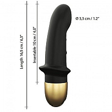 Вібратор Dorcel Mini Lover Black 2.0 перезаряджається, для точки G і масажу простати