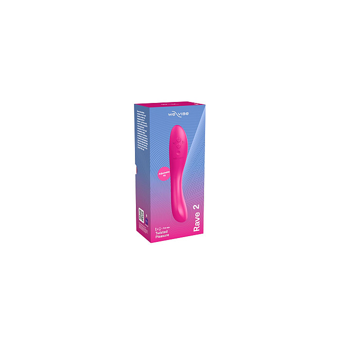 Смарт-вібратор We-Vibe Rave 2 Twisted Pleasure Pink, для точки G та входу в піхву, 2 мотори