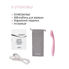 Стимулятор клітора та точки G Svakom Keri Pale Pink