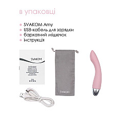 Вибратор для точки G с интеллектуальным режимом Svakom Amy Pale Plink