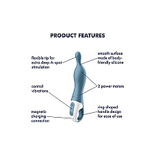Вібратор для точки А Satisfyer A-Mazing 1 Blue