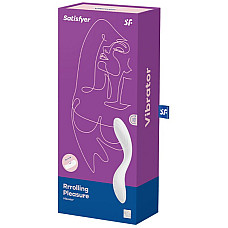 Вібратор із перлинною стимуляцією точки G Satisfyer Rrrolling Pleasure White