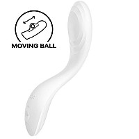 Вібратор із перлинною стимуляцією точки G Satisfyer Rrrolling Pleasure White