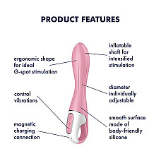 Вібратор точки G надувний Satisfyer Air Pump Vibrator 2