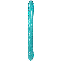 Фаллоимитатор двусторонний Doc Johnson Crystal Jellies Double Dong