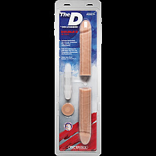 Фаллоимитатор двойной Doc Johnson The D - Double D - 16 Inch - ULTRASKYN, диаметр 4,4см, Vack-U-Lock