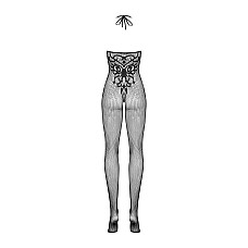Бодистокинг Obsessive Bodystocking G308 S/M/L, халтер, декор в виде татуировки