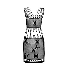Бодистокинг мини-платье с бабочками Passion BS090 One Size black