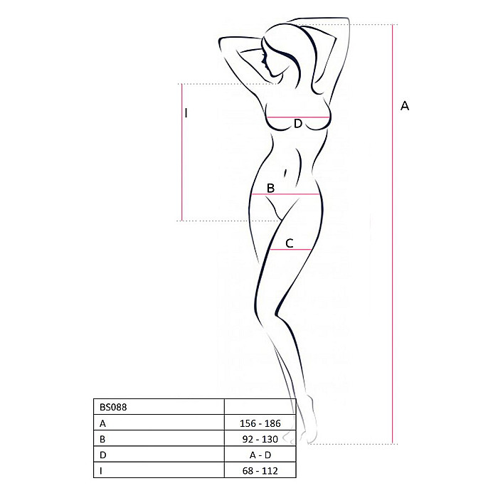 Бодістокінг з декольте Passion BS088 white, імітація корсетної шнурівки