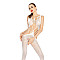 Бодистокинг Passion BS030 white, комбинезон, имитация топа и леггинсов