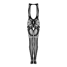 Сітчастий бодістокінг без рукавів Obsessive Bodystocking G331 S/M/L, black, з доступом