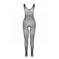Бодистокинг с крыльями Passion BS098 One Size, black, средняя сетка, открытый доступ