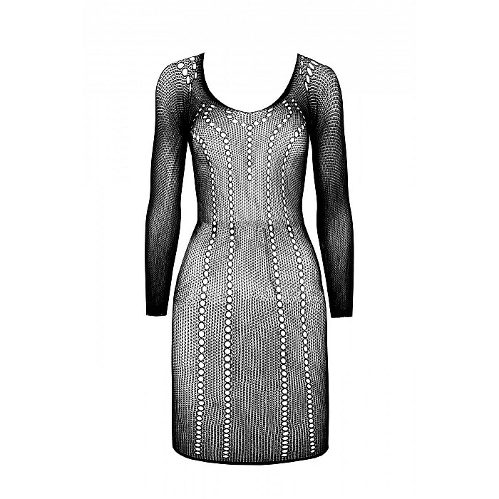 Напівпрозора мінісукня Passion BS101 One Size, white, рукава-мітенки
