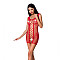 Відверта сукня-сітка Passion BS073 red