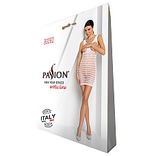 Бодістокінг-сукня з відкритими грудями Passion BS092 white