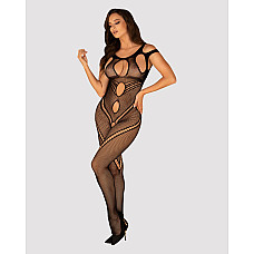 Бодистокинг Obsessive Bodystocking G322 S/M/L, фантасмагорически-силуэтный крой