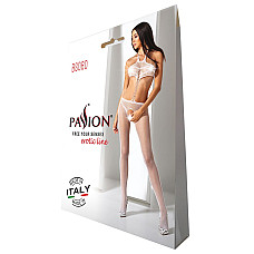 Відкритий бодістокінг Passion BS080 white