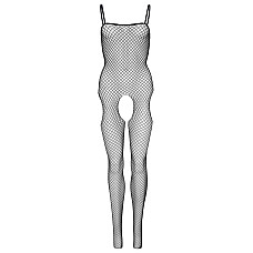 Бодистокинг Leg Avenue Suspender Bodystocking One size Black, крупная сетка, доступ