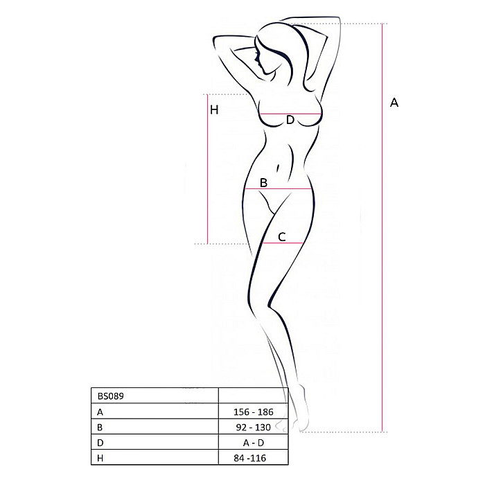Бодистокинг-платье Passion BS089 white, мини, плетение в виде паутины