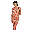 Бодистокинг в очень крупную сетку Passion BS091 red, с доступом