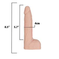 Фаллоимитатор с пульсацией Naked Addiction 8.5” Thruster - Vanilla