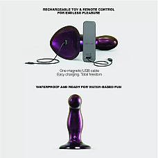 Дилдо з вібрацією Strap-On-Me FINGERING & VIBRATING DILDO - M - PURPLE, з манливим рухом