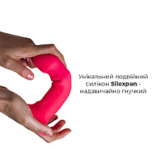 Дилдо с вибрацией Adrien Lastic Hitsens 2 Pink, отлично для страпона, макс диаметр 4см, длина 17,2см