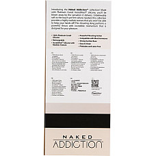 Фаллоимитатор с пульсацией Naked ADDICTION Dominic 9″ Vanilla, пульт ДУ, диаметр 4,2 см
