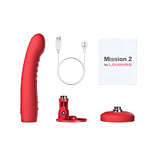 Смарт-мини секс-машина Lovense Mission 2 Vibrating suction cup dildo, 6500 вибраций/мин, Touch Sense