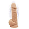 Фаллоимитатор с вибрацией SilexD Norman Vibro Flesh (MODEL 1 size 8,5in), двухслойный, диаметр 5 см