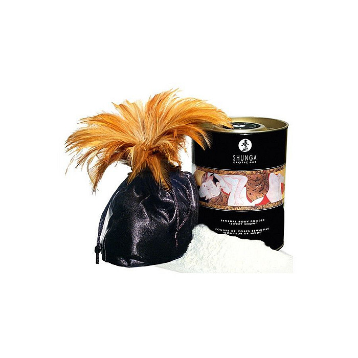 Вкусная пудра для оральных ласк Shunga Sweet Snow Body Powder - Sparkling Strawberry Wine (228 гр)