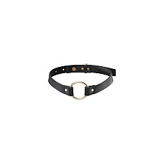 Чокер з екошкіри Bijoux Indiscrets Maze – Single Choker Black