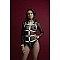 Женская сбруя с цепью и фиксаторами Feral Feelings Harness with Cuffs White