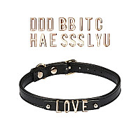 Чокер Liebe Seele DIY Choker with 21 Removable Letters, съемные буквы, 21 буква в комплекте